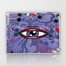 The all-seeing eye!  Very Peri periwinkle Laptop Skin
