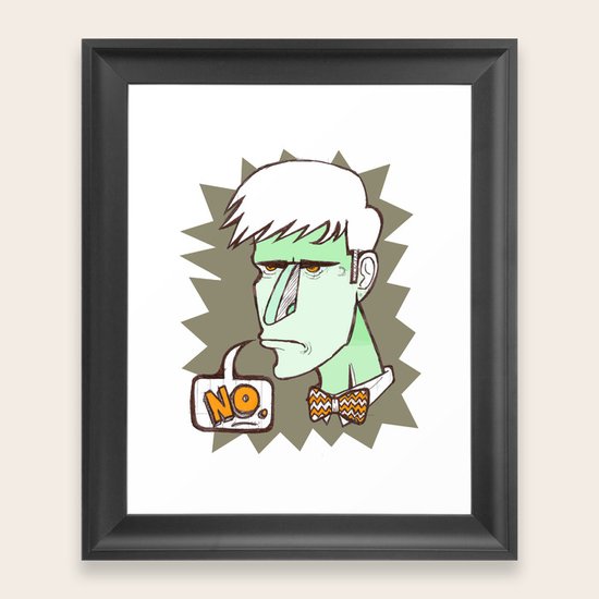 NO. Framed Art Print