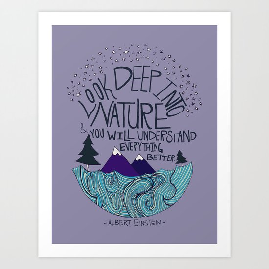 Einstein: Nature II Art Print