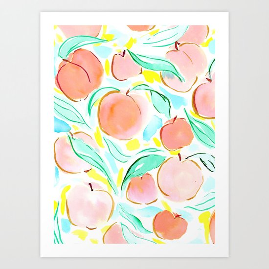 Peachy Art Print