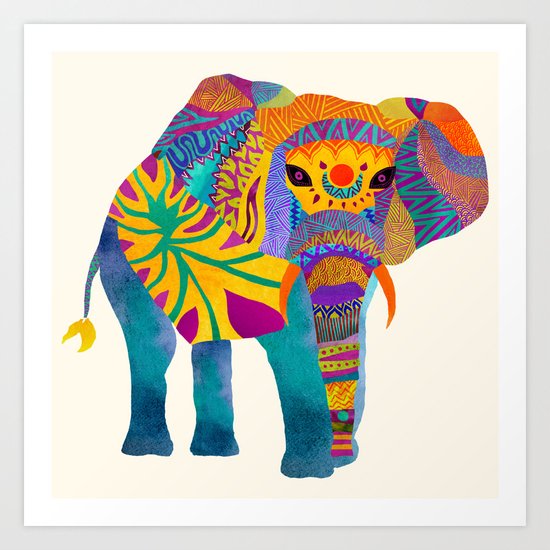 Whimsical Elephant Art Print