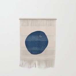 A Universal Moon In A Circular Sky. Wall Hanging