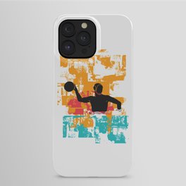 Vintage Waterpolo Player iPhone Case