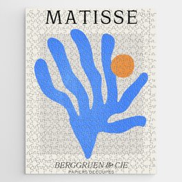 Jazz Blue Leaf: Matisse Series 02 | Mid-Century Edition Jigsaw Puzzle