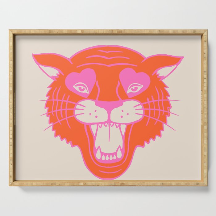 Neon Tiger Serving Tray