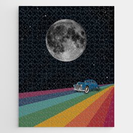 Rainbow Road In Space Jigsaw Puzzle