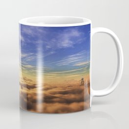 Fantasy Castle Sky Tower On Cloud Coffee Mug