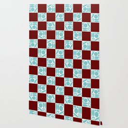 Geometric modern shapes checkerboard 17 Wallpaper