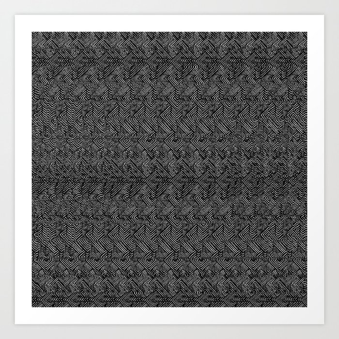 0023 (magic eye concentric squares remix) v2 Art Print