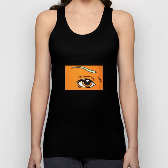 Eye orange 4 Unisex Tank Top