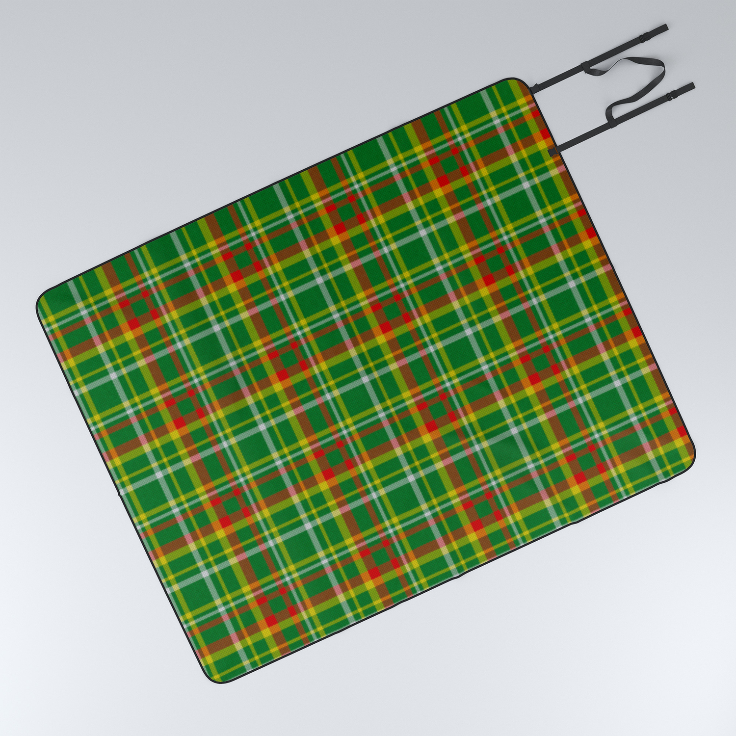 red and white plaid picnic blanket