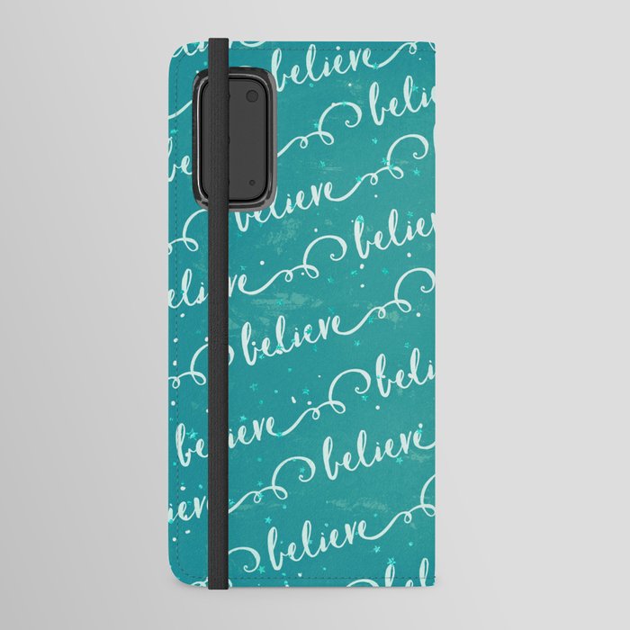 Believe in Blue Android Wallet Case