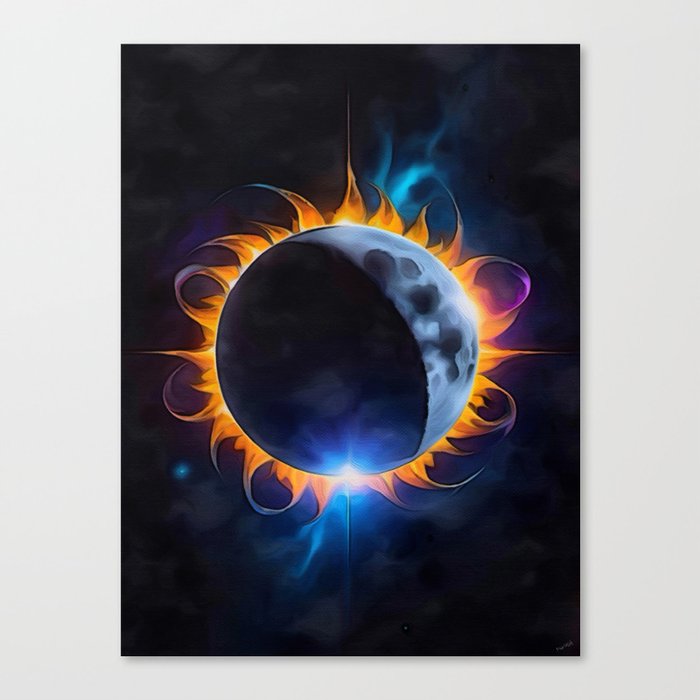 Eclipse 2024 Canvas Print