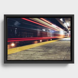 Traveling on Light Streams Framed Canvas