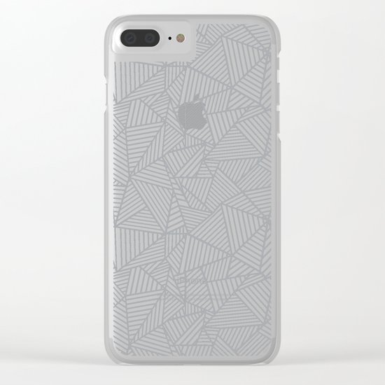 Ab 2 R Black and Grey Clear iPhone Case