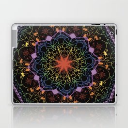 Neon Pride Series - Rainbow Sun Mandala Laptop Skin