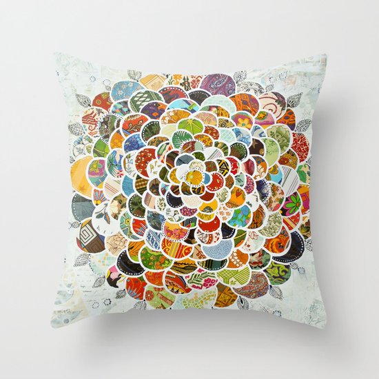 Flower Power Throw Pillow