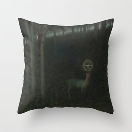 The Vision of Saint Hubert - Franz von Stuck  Throw Pillow