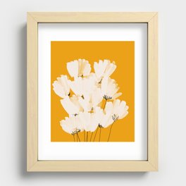 Flowers In Tangerine Recessed Framed Print