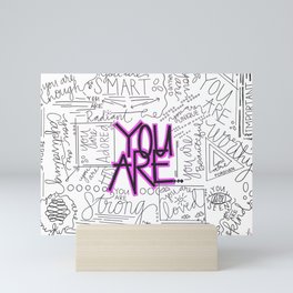 You Are - Fuchsia Mini Art Print