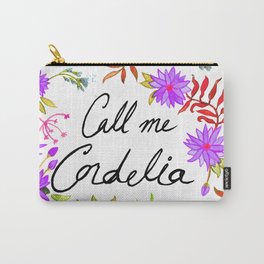Call Me Cordelia - Purple Flowers Carry-All Pouch