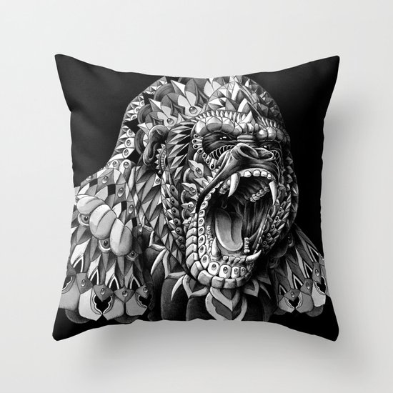 Gorilla Throw Pillow