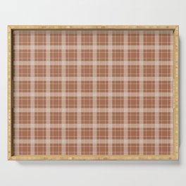 Holiday Plaids | Camel Serving Tray