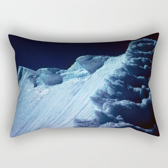 NATURE'S WONDER #2 - Glacier in the dark #art #society6 Rectangular Pillow