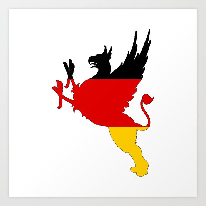 German Flag - Griffin Art Print by FurittusDesigns | Society6