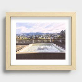 Mediterranean Fountain Recessed Framed Print