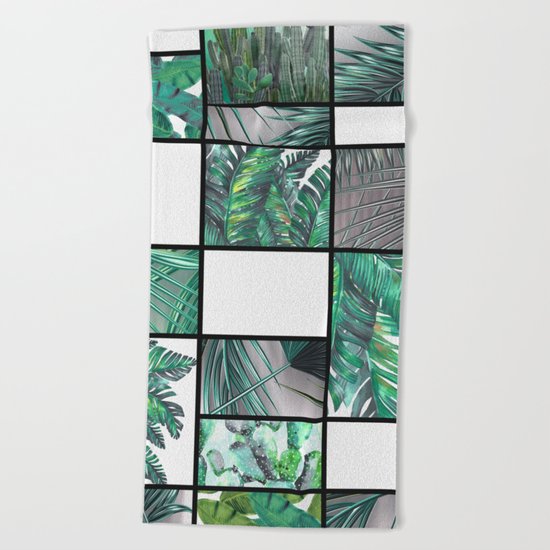 cool tropic Beach Towel