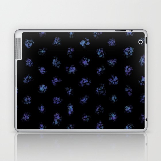 Blue Art Splotches Laptop & iPad Skin