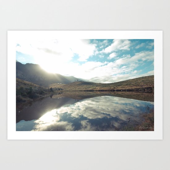 Sunny afternoon at a lake Art Print