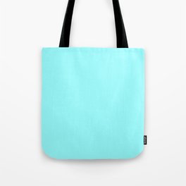 Bright Electric Neon Blue Color Tote Bag