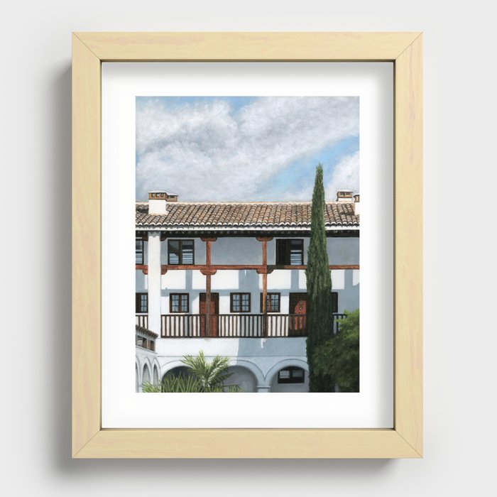 Carmen Courtyard, Granada, Spain Recessed Framed Print