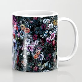 Voodoo Skull Floral Coffee Mug