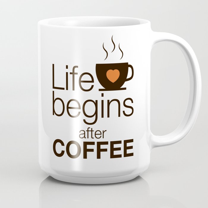 Details about   Life Starts After Coffee Black Mugs 
