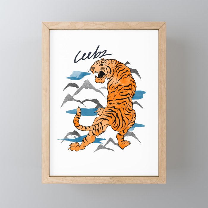 Mystic Tiger Framed Mini Art Print