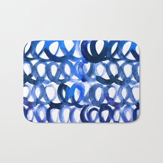 Breaking the waves Bath Mat