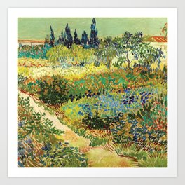 Garden At Arles, Van Gogh Art Print