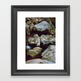 Rocks & Puddles Framed Art Print