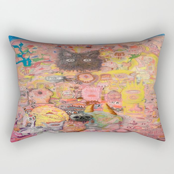 Pink Nightmare Rectangular Pillow