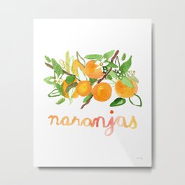 Las Naranjas Metal Print