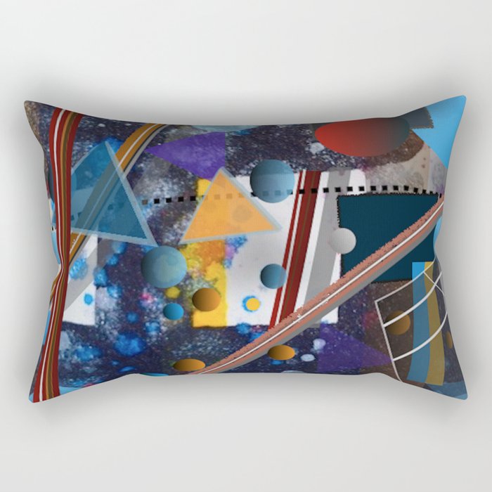 A contemporary artwork for a "complectic" world Rectangular Pillow
