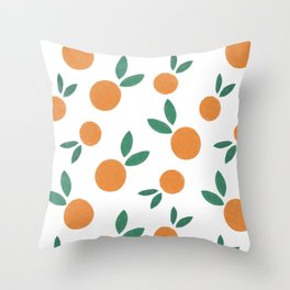 Minimalist Oranges Throw Pillow