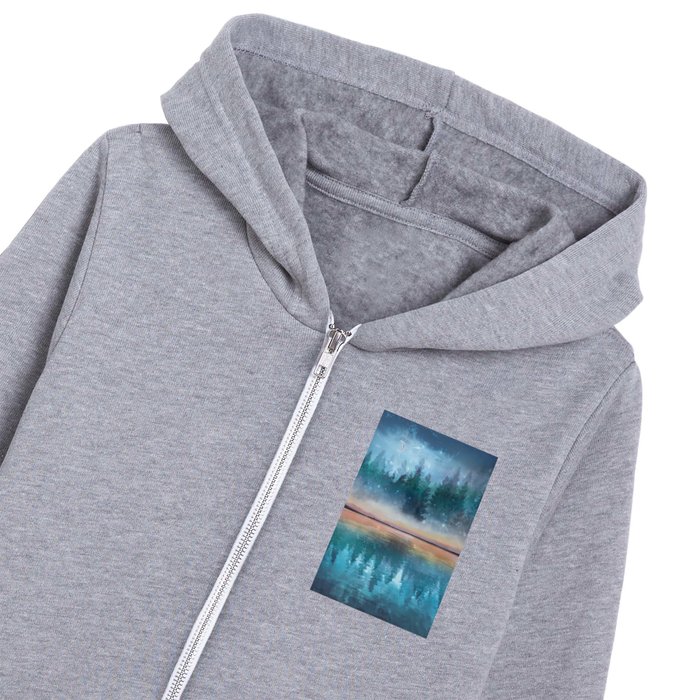 Evening Mist Kids Zip Hoodie