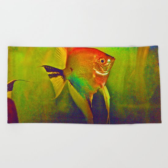 Red Angel Beach Towel