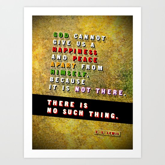 No Such Thing Art Print