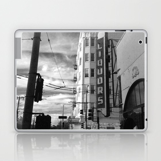 Inner Liquors Black & White San Francisco Laptop & iPad Skin