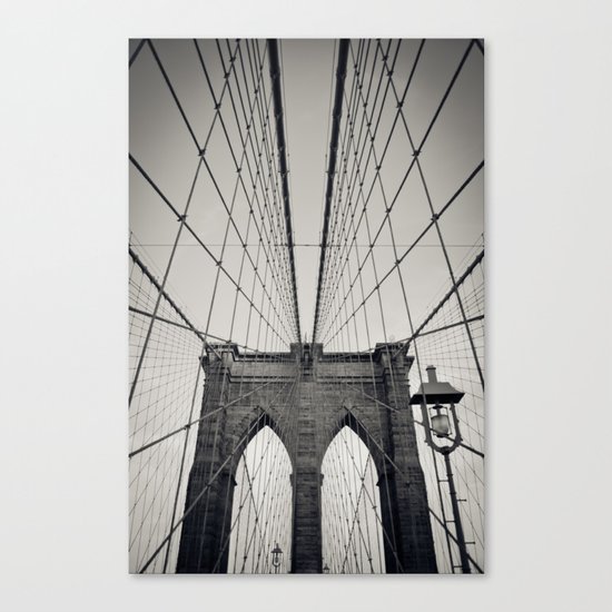Brooklyn Bridge B/W | New York City Canvas Print